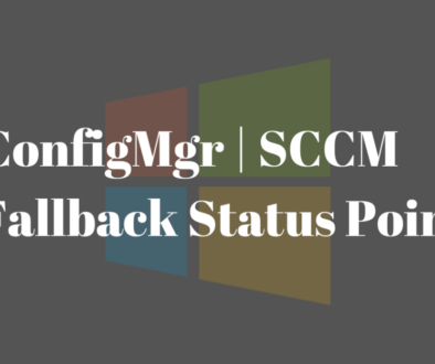 configmgr fallback status point